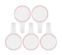 SOLUSTRE Lot de 5 Palettes Effaçables à Sec Portatives 15×25 Cm, Tableau Blanc Face, Tableau de Score Polyvalent pour Vote Jury, Animation et Présentation en Bureau ou École