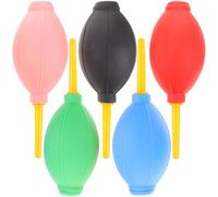 SOLUSTRE Lot de 5 Souffleurs D’air pour Faux Cils, Soufflage de Colle, Outil de Purification D’air Compact, sans Odeur, Multi-usages pour Nettoyage de Poussière Caméra et Couleur Aléatoire