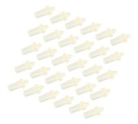 SOLUSTRE Lot de 50 Goupilles de Volet en Plastique Beige, Fixations de Volets Résistantes sans Fissures, Intégrant Flexibilité et Robustesse pour Réparation de Persiennes
