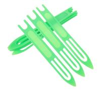 SOLUSTRE Lot de 6 Aiguilles à Tisser en Plastique Vert pour Réparation de Tapis et Filets de Pêche, Outil Robuste pour Réparation et Tissage Sûr en Milieu Professionnel