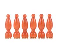 SOLUSTRE Lot de 6 Bâtons de Massage Facial en Bois Naturel Outils de Massage Oculaire Visage pour Thérapie et Relaxation du Contour des Yeux Petit Masseur Ergonomique pour Soin du Visage