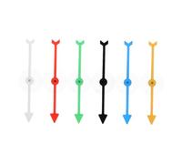 SOLUSTRE Lot De 6 Flèches Tournantes à Ventouse 10 Cm Multicolores en Plastique, Rotation Facile, Accessoires De Jeu De Société pour Fête Et Classe, Pièces De Remplacement pour Jeux Interactifs