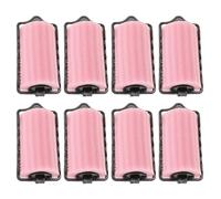 SOLUSTRE Lot de 8 Rouleaux en Éponge pour Cheveux Rose, Facile à Utiliser, Ne Abîme Pas les Racines, Outil Coiffure pour Boucles Naturelles et Sommeil