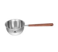 SOLUSTRE Louche À Sauce Pour Le Service En Acier Inoxydable Louche Avec Double Bec Verseur Manche Long Ergonomique Cuillère De Cuisine Pour Soupes Ragoûts Et Jus De Viande