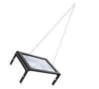 SOLUSTRE Loupe de Page Entière Loupe de Lecture 2,5X, 12 LED, Abs/PVC Noir, à Suspendre au Cou, Grosse Zone de Vision, pour Seniors
