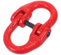 SOLUSTRE Maillon de Chaîne Levage en Acier Alliage 2 Tonnes Connecteur Double Anneau pour Utilisation Extérieure et Élingue de Levage Plusieurs styles