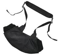 SOLUSTRE Manchon Mains Noir en Tissu Oxford et Polaire, Chauffe-Mains Portable Confortable et Isolant, pour l'hiver en Plein Air Activités de Camping