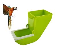 SOLUSTRE Mangeoire pour Perroquets 2pcs en PP et Abs, Facile à Nettoyer Remplir, Accessoire Pratique pour Volière d'oiseaux Verts de Petite Taille