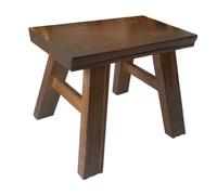 SOLUSTRE Marchepied Bois pour Lits Hauts Petit Tabouret pour Salle De Bain Et Chambre Rustique pour Changer De Chaussures