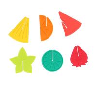 SOLUSTRE Marqueurs de Verre en Silicone Lot de 6 pour Identification de Boisson Décoratifs et Réutilisables Couleur Aléatoire Verre à Vin pour Fête et Célébration
