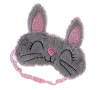 SOLUSTRE Masque de Sommeil en Peluche Forme Lapin pour Filles et Femmes, Bandeau Élastique Confortable Adapté la Plupart des Tailles, pour Trains et Lieux Lumineux