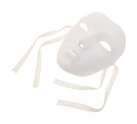 SOLUSTRE Masque Mécanique Steampunk Blanc en Abs Résistant aux Chocs pour Bal Masqué et Performance Scénique Style Punk Cyborg pour Adultes