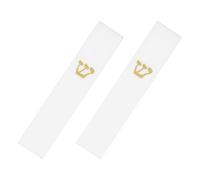 SOLUSTRE Mezouza Bénie en Résine Blanche Lot de 2 pour Porte Juive, Ornement Spirituel pour Décoration Maison, Étui Parchemin Casher, Facile à Fixer sur Cadre de Porte, pour Hanoukka