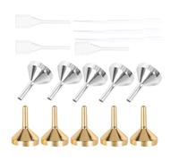 SOLUSTRE Mini-entonnoirs Réutilisables en Alumine et Pp pour Remplissage Facile de Flacons de Parfum, Accessoires de Laboratoire Scientifique, 1 Set Compact pour Transfert Précis