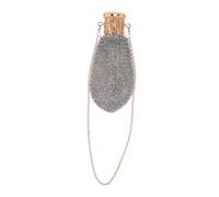 SOLUSTRE Mini Sac Filet Métallique Pochette Portefeuille Rétro Boîte à Trésors Maille Porte-Monnaie Vintage avec Couvercle à Visser pour Bijoux