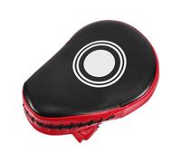 SOLUSTRE Mitaines de Boxe D'entraînement en PU Rouge à Cinq Doigts Technologie Concave Pré-courbée et Absorption de Choc pour Muay Thai et Arts Martiaux