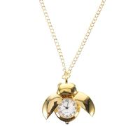 SOLUSTRE Montre de Poche Pendentif Scarabée en Métal Doré, Collier Suspendu pour Femme, Adapté aux Rassemblements et Tenues Décontractées
