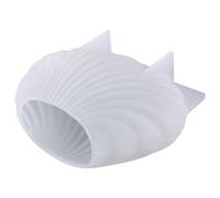 SOLUSTRE Moule à Bougie en Silicone Blanc Forme Coquillage pour Fabrication Artisanale de Bougies, Facile à Démouler et Multi-usage pour Créations DIY