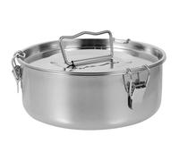 SOLUSTRE Moule à Flan Acier Inoxydable avec Couvercle Moule à Pudding Antiadhésif Accessoire de Cuisson pour Vapeur Petit Format pour Gâteau