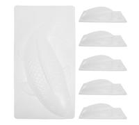 SOLUSTRE Moule à Poisson 3d pour Gâteaux en Pp Blanc, Lot de 6 Pièces, Facile à Nettoyer, Usage Polyvalent, pour Desserts de Fêtes et Goûters Élégants