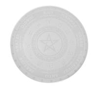 SOLUSTRE Moule en Époxy Cristallin pour Loisirs Créatifs, Silicone Blanc | Moule de Miroir Divinatoire, Usage UV Résine et Dés, pour Ateliers Créatifs et Amateurs D'astrologie