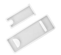 SOLUSTRE Moule en Silicone Blanc pour Support à Vin DIY, Moule Facile à Nettoyer Base et Rack, pour Création de Range Bouteilles Personnalisées
