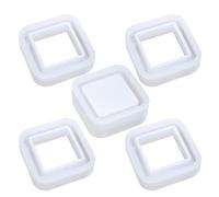 SOLUSTRE Moule en Silicone Soi-même pour Pot de Fleurs Carré Design Multi-couches Empilables, Flexible et Facile à Démouler pour Rangement et Décoration