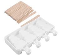SOLUSTRE Moule Popsicle Silicone Réutilisable Cavités Au Froid et Facile à Ranger Kit DIY Glace Maison avec Bâtonnets