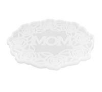 SOLUSTRE Moule Silicone Créatif pour Dessous de Tasse de Couronne, Flexible et Antiadhésif, pour Présents Faits Main la Fête des Mères