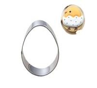 SOLUSTRE Moule Œuf Acier Inoxydable Antiadhésif pour Biscuits et Chocolat Emporte Polyvalent pour Pâtisserie DIY Découpoir Fondant Parfait pour Gâteau