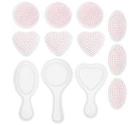 SOLUSTRE Moules en Silicone pour Moulage Époxy 12pcs, Moules à Peigne Lavables Haute Résistance la Déchirure, pour Fabrication de Peignes et Présents DIY