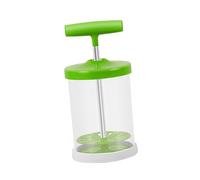 SOLUSTRE Mousseur à Lait Manuel Portable Vert Mousseuse à Main Abs pour Cappuccino et Latte Opération Manuelle Facile Compatible Lait Entier et Skim Accessoire Cuisine pour à