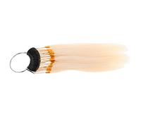 SOLUSTRE Nuancier de Cheveux Blanc pour Test de Coloration Capillaire Précis, Mèches Naturelles Pratiques pour Salon Coiffure et Entraînement la Coloration