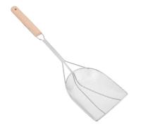SOLUSTRE Oil Strainer Spoon With Wooden Handle Stainless Steel Mesh Filter For Frying French Fries Donuts Hot Pot Heat Resistant Cooking Skimmer For Food Service