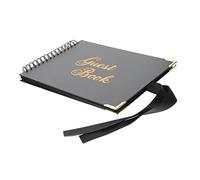 SOLUSTRE Or de Remise des Diplômes avec Couverture Noire Arc Ciel Carnet à Spirale pour Signatures et Messages Fournitures Décoratives pour Fête de Graduation