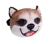 SOLUSTRE Oreiller Cervical de Voiture 3D Tête Corgi Doux et Confortable, Coussin Appui-tête Ergonomique pour Conducteur, Support Nuque Voyage et Détente Automobile