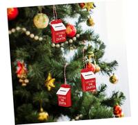 SOLUSTRE Ornement Boîte Aux Lettres Père Noël Robuste Décoration Miniature pour Sapin de Noël Décor Polyvalent pour Hôtels Centres Commerciaux et Vitrines