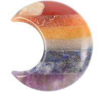 SOLUSTRE Ornement Délicat Lune Naturel en de Pierre Décoration Créative de Croissant de Lune, Aide la Concentration, Accessoire pour ou Bureau