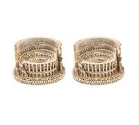 SOLUSTRE Ornements de Bonsaï en Résine du Forum Romain Miniatures pour Table à Sable, 2pcs, Décor de Paysage DIY, Résistant la Déformation la Décomposition