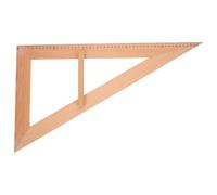 SOLUSTRE Outil De Mesure En Bois, Grande Règle D’Enseignement Triangle Avec Poignée, Pour Activités De Dessin, 20.47In, 1 Pièce, Outil Pédagogique Pour Étudiants
