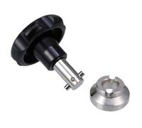 SOLUSTRE Ouvre-boîtier de Montre en Acier Noir 36,5 Mm Matrice, Outil Professionnel pour Dépannage et Ouverture de Boîtier, pour Réparation de Montres