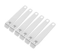 SOLUSTRE Ouvre-bouteille Portable en Acier Inoxydable 6pcs, Mini Ouvre-ampoule Compact pour Liquide Oral, pour Centre Médical et Hôpital, Design Argenté Pratique