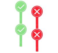 SOLUSTRE Palettes de Vote Portables en Mousse Réutilisables 4 Pièces pour Enseignants Première Année Saison de Rentrée Scolaire en Classe