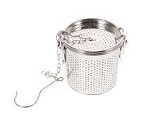 SOLUSTRE Panier à Épices Acier Inoxydable avec Chaîne Suspendue Filtre à Saumure Pratique pour Cuisine Domestique Fuite