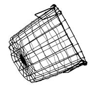 SOLUSTRE Panier Rangement Métal Compact Petite Organisateur Fil Métallique Pour Linge Et Objets Divers Panier Design Multifonction Pour Chambre Et Maison Bac à Vêtements Noir Élégant