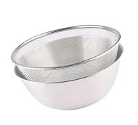 SOLUSTRE Paniers Acier Inoxydable pour Cuisine Passoire Rigide Multifonction Bol Saladier et Panier Filtre Évier Set pour Lavage Fruits et Riz