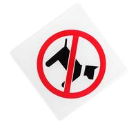 SOLUSTRE Panneau « Chiens Interdits » en Acrylique pour Bureaux et Supermarchés, Signal D'entrée pour Promouvoir la Propreté Sécurité