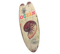 SOLUSTRE Panneau de Porte de Salle de Bain en Bois Décoratif Planche de Surf Suspendue pour Fête Plage 45X16 CM Bois Résistant Style Rétro Usage Solide