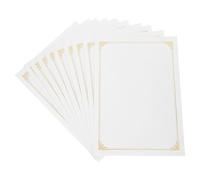SOLUSTRE Papiers de certificat vierges A4, lot de 10, papier intérieur décoratif, papier de certificat imprimable, pour diplômes de fin d’études et certificats de récompense
