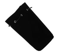 SOLUSTRE Paquet Banane Médiéval à Cordon de Serrage, Paquet Seau en Suédine Noire, Pochette Ceinture Vintage pour Cosplay Renaissance, Accessoire Déguisement Pratique et Élégant